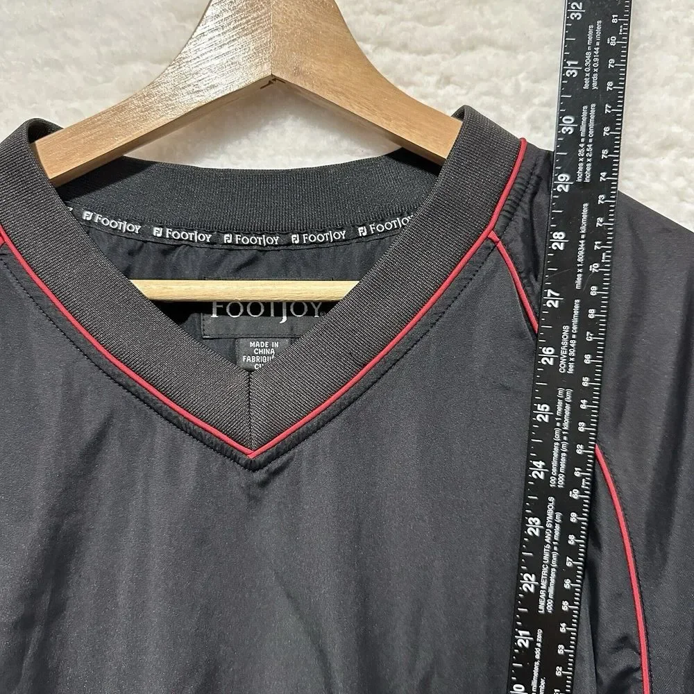 Footjoy Pullover Mens Black‎ Rain Wind Performance Long Sleeve Size Large